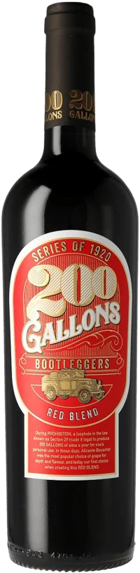 200 Gallons Bootleggers Red Blend 2020
