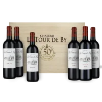 Smagekasse fra Château Tour de By - 50 års jubilæum: 6 årgange i